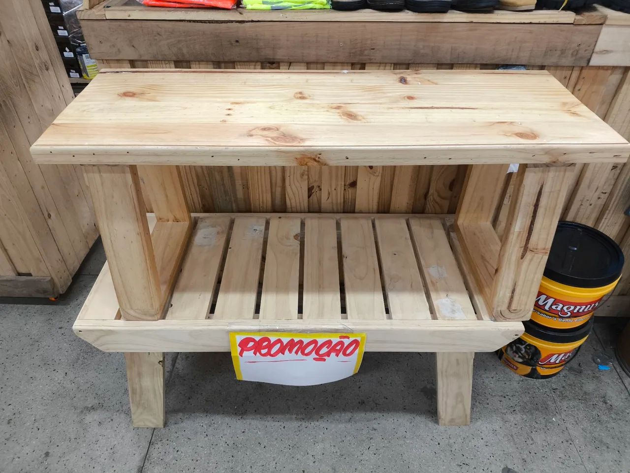 Mesa de madeira rústica - Foto 5