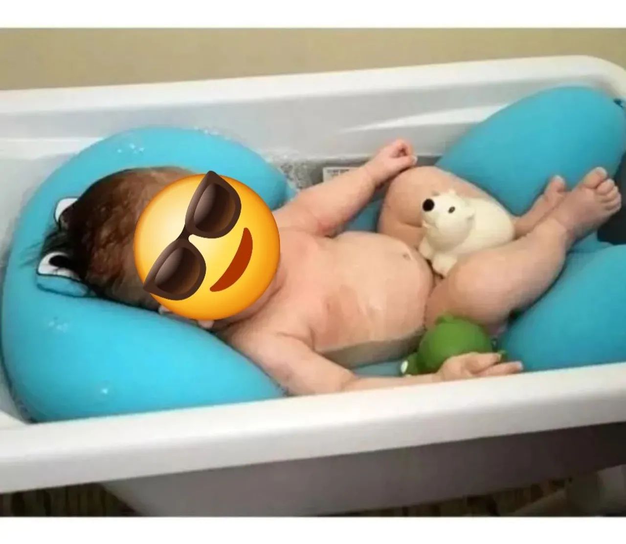 Almofada de Banho Azul Baby Pil  - Foto 5