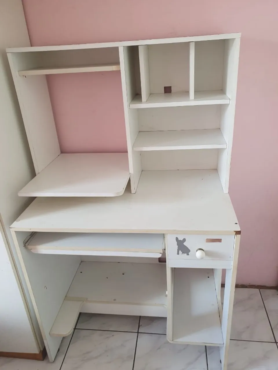 Mesa/estante para computador, escritório, homeoffice, sala de estudo