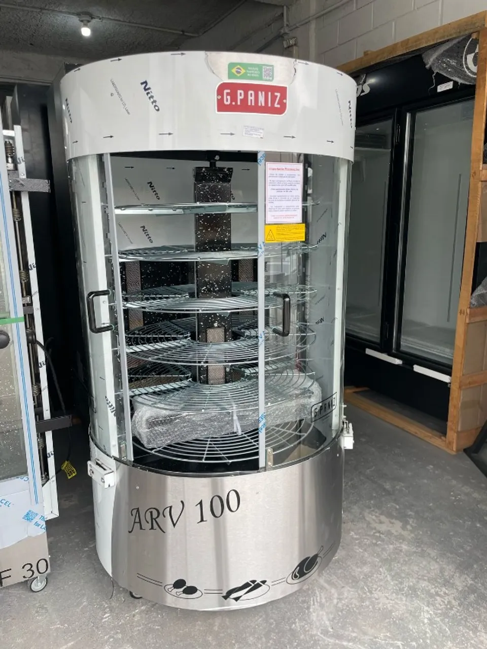 Forno multiuso giratório 100kg com infra central