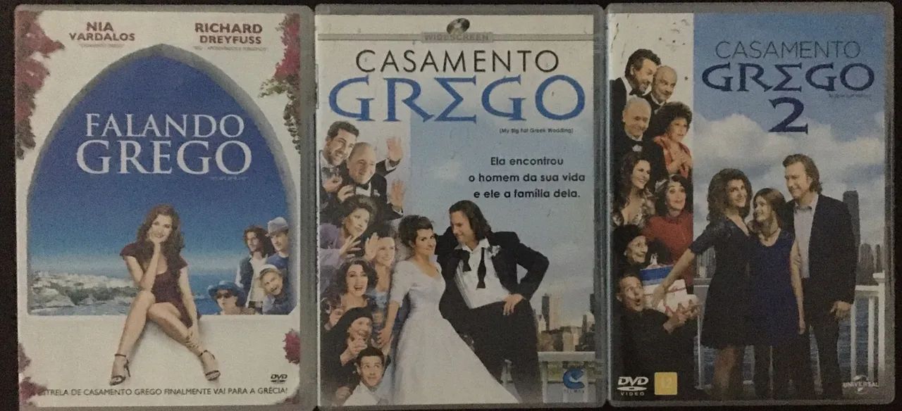 Combo 3 DVDS CASAMENTO GREGO