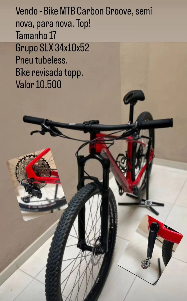 Bike MTB Carbon Groove semi nova