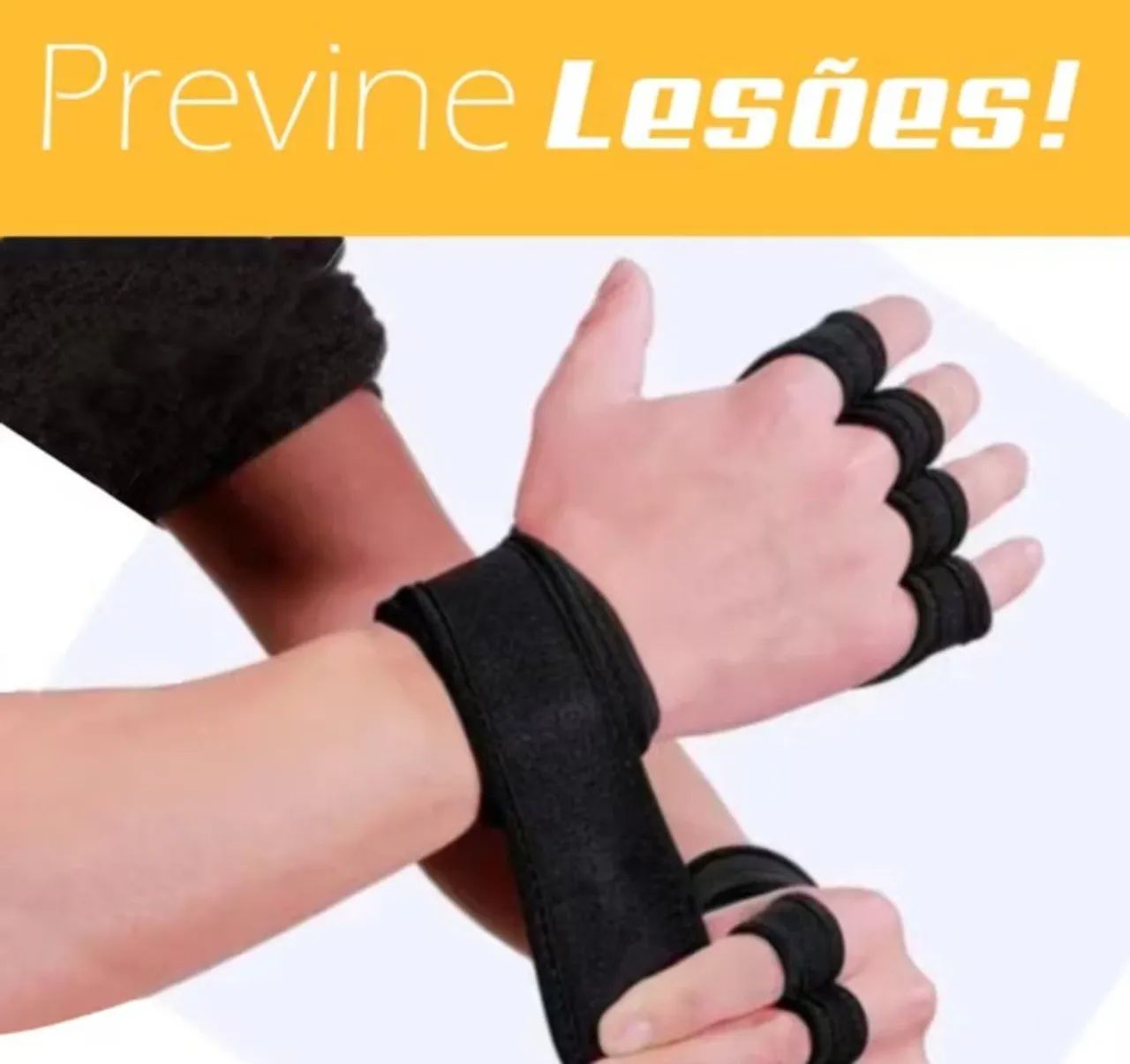 Luva para Academia Exercícios musculação Com Munhequeira - Foto 5