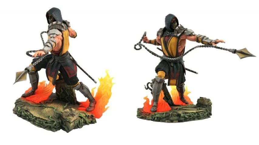 Estátua Mortal Kombat 11 Scorpion Diamond  Select Toys  - Foto 2