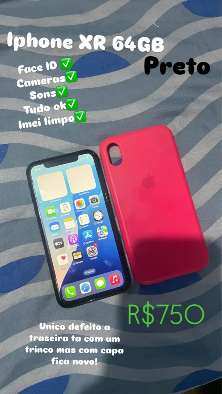 Iphone XR 64 Gb preto