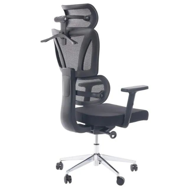 Cadeira Escritório Presidente Tela ÉDON Cor Preto Conforto Ergonômico Modelo 30066 - Foto 3