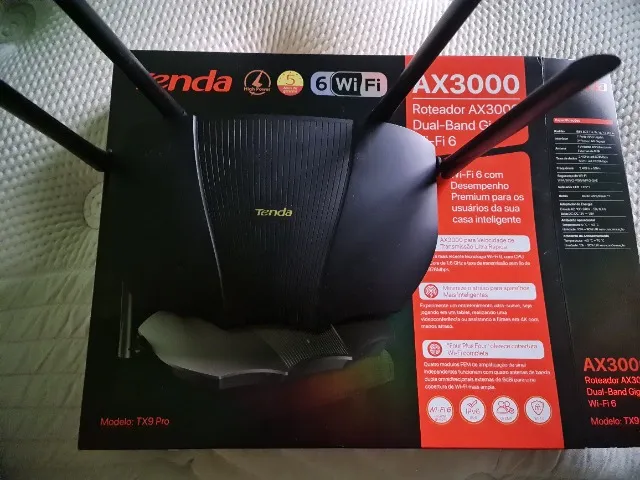 Roteador Tenda AX3000 WiFi 6