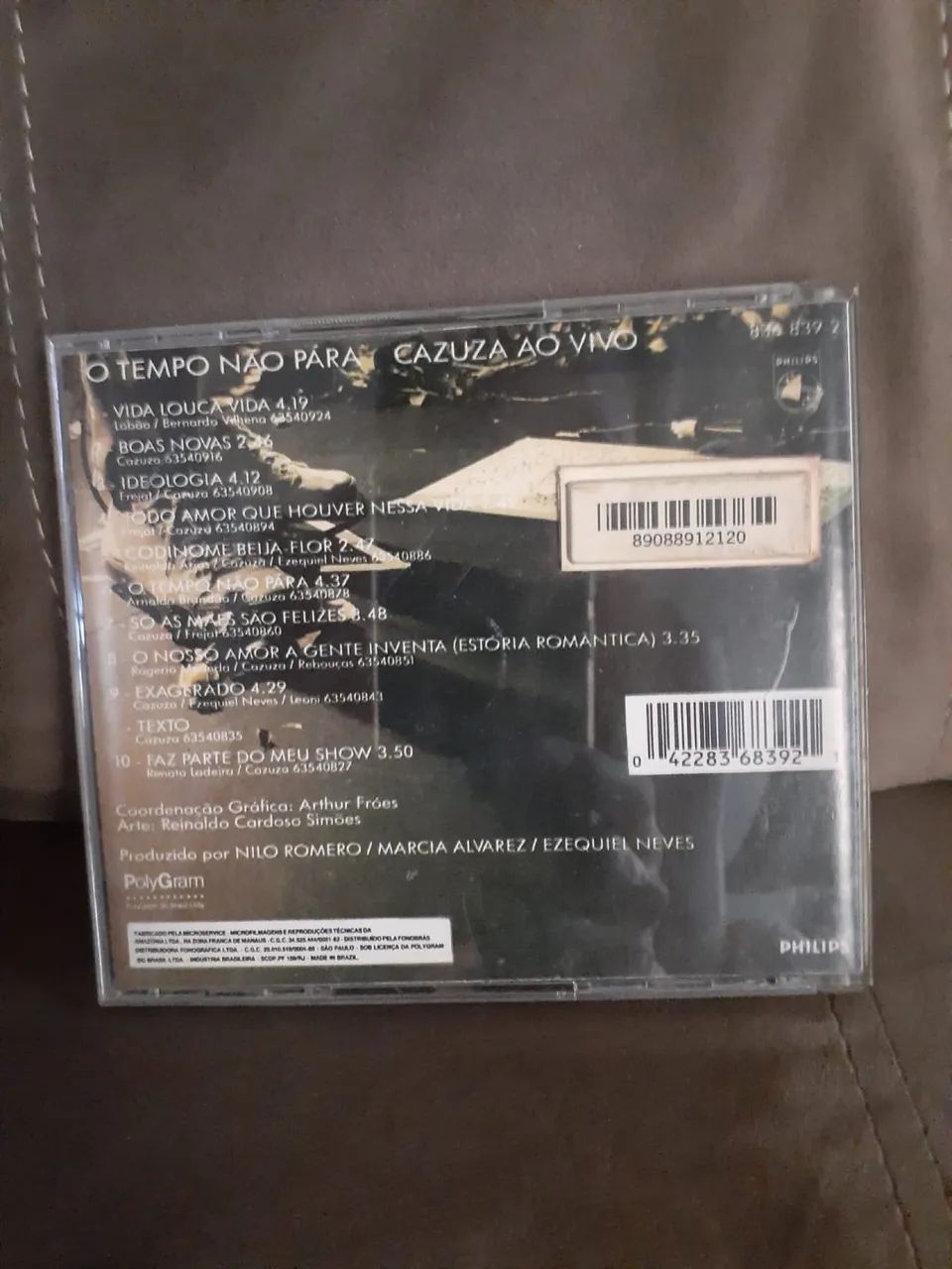 CD o tempo não para Cazuza  - Foto 2