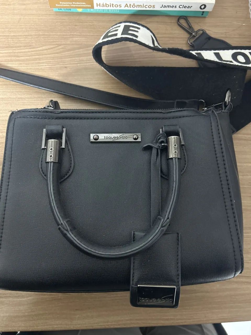 Bolsa Toque e Stilo Preta - Elegância e Estilo