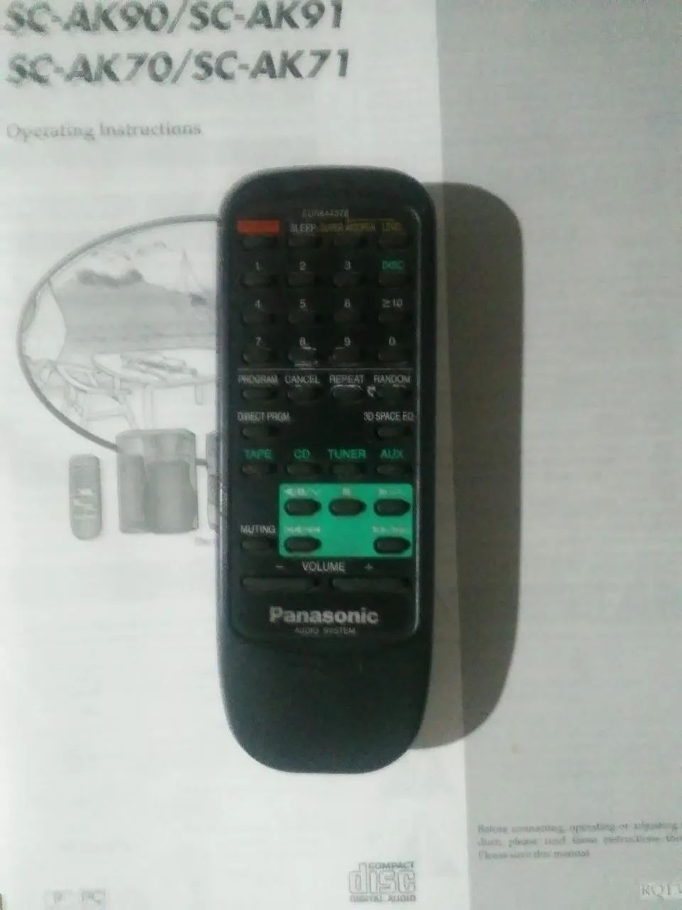 ABAIXEI Micro system Panasonic AK 91 . 51 cds  - Foto 2