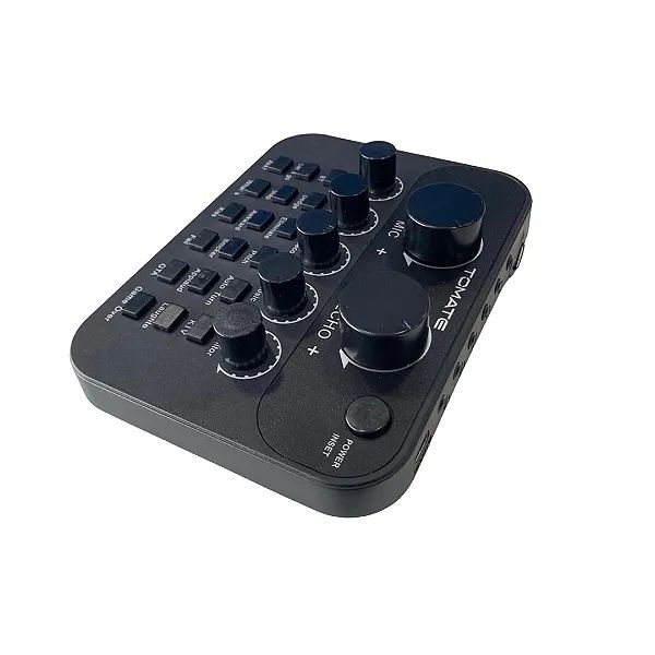 Mesa de Som Digital Tomate MPS-005 - Mixer com Efeitos para Podcast, Live e Karaokê - Foto 4