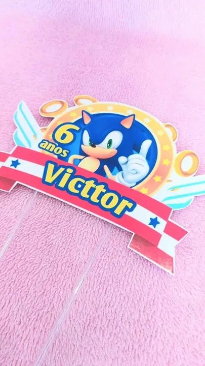 Caixinhas personalizadas Sonic com foto  - Foto 4