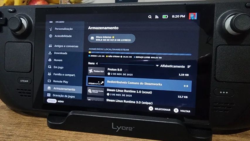 Steam Deck LCD SSD 1Tb + Dock e Case - Consoles de Vídeo Game