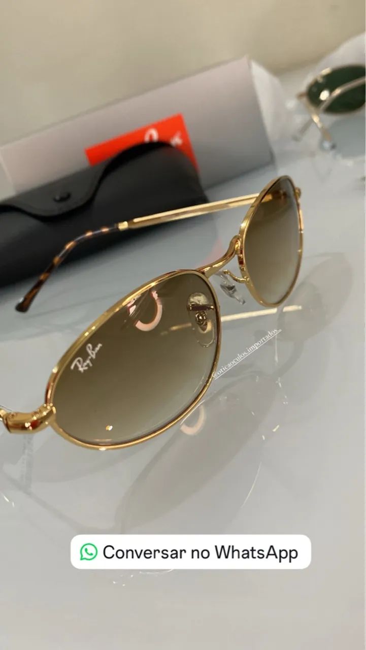 Óculos de Sol Ray-Ban sucesso lançamento marrom gradiente  - Foto 2