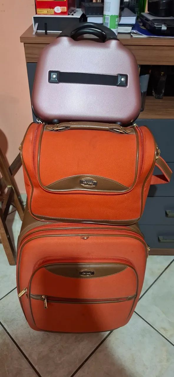 Conjunto de malas de viagem - Laranja - Foto 2