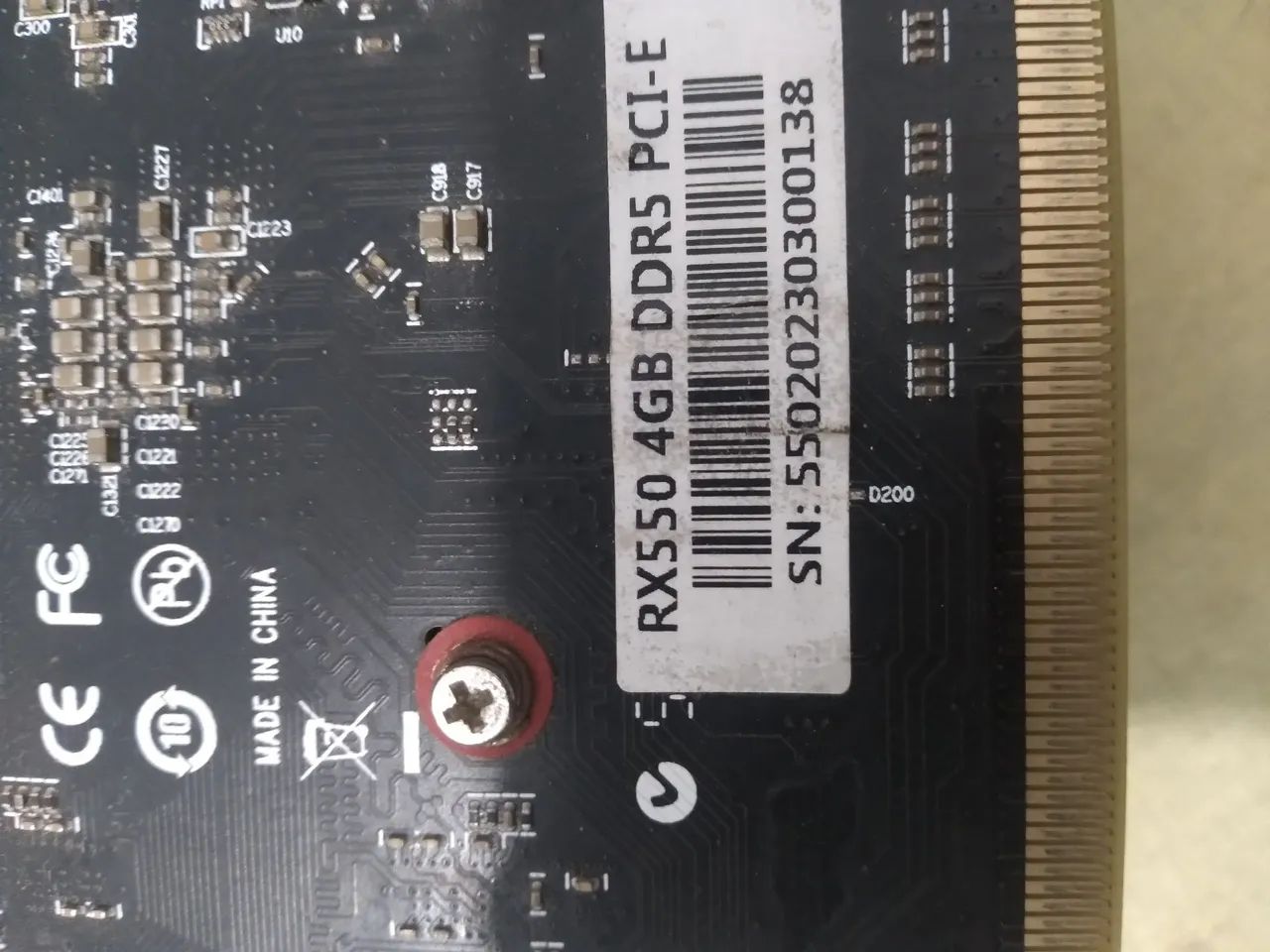 Placa de vídeo RX550 4GB  PCI E semi nova toda ok funcionando perfeitamente  - Foto 6