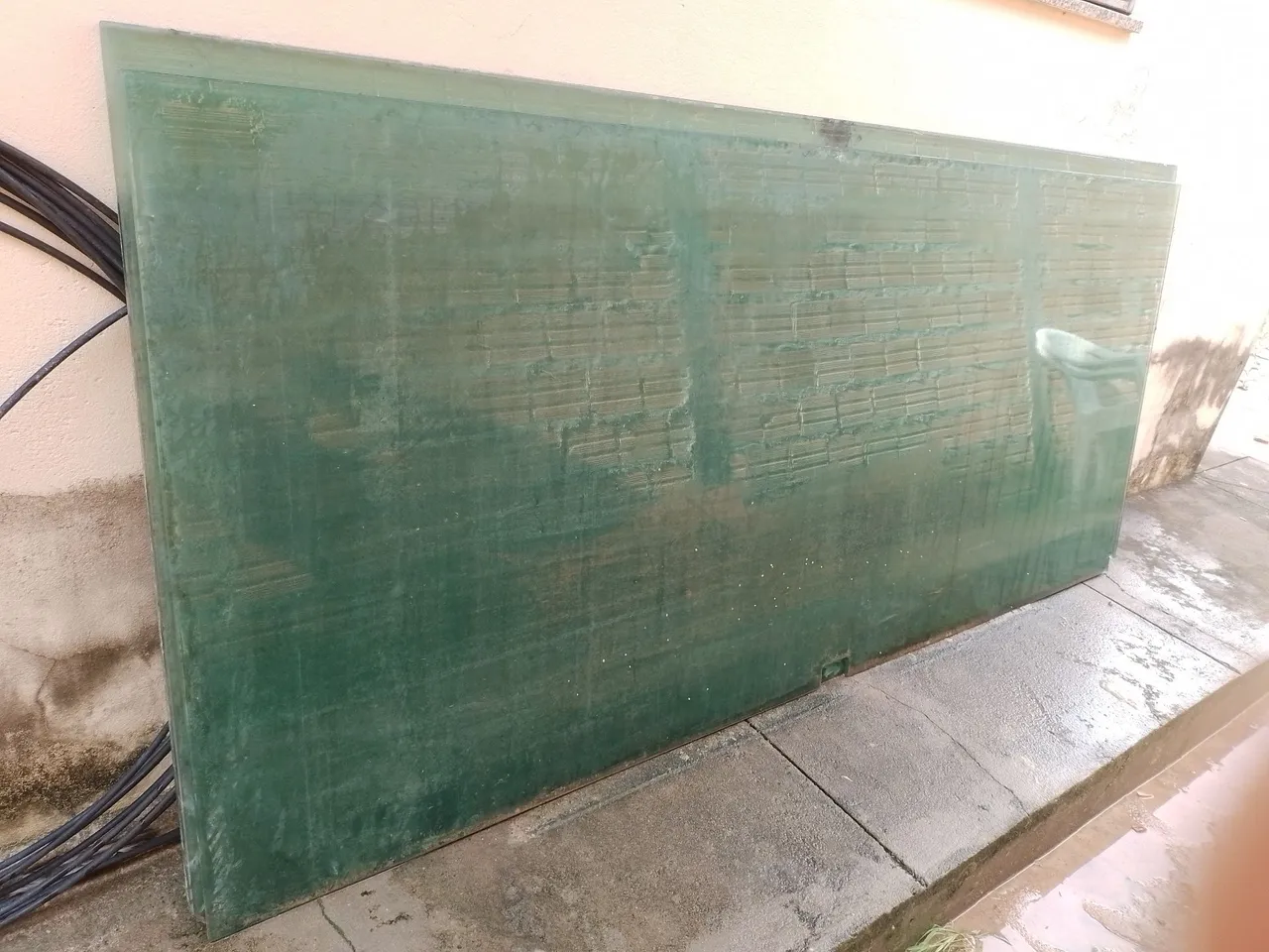 Porta de Vidro temperado Verde