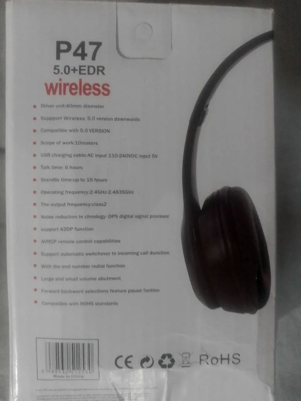 Fone de ouvido P47 Bluetooth Wireless - Foto 2