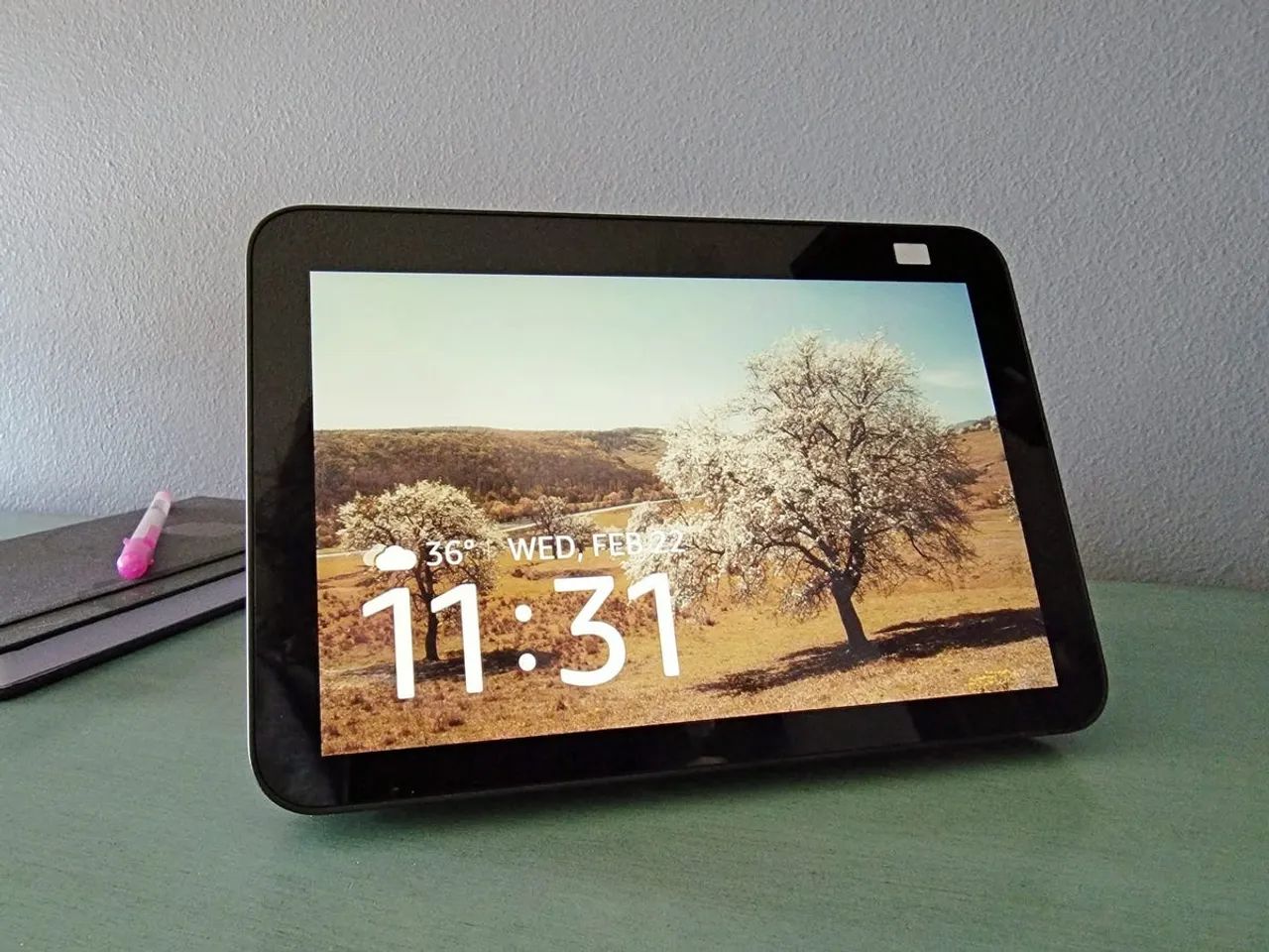 Echo Show 8 Amazon com Alexa - Tela 8" e Som Estéreo - Ótimo Estado - Foto 5