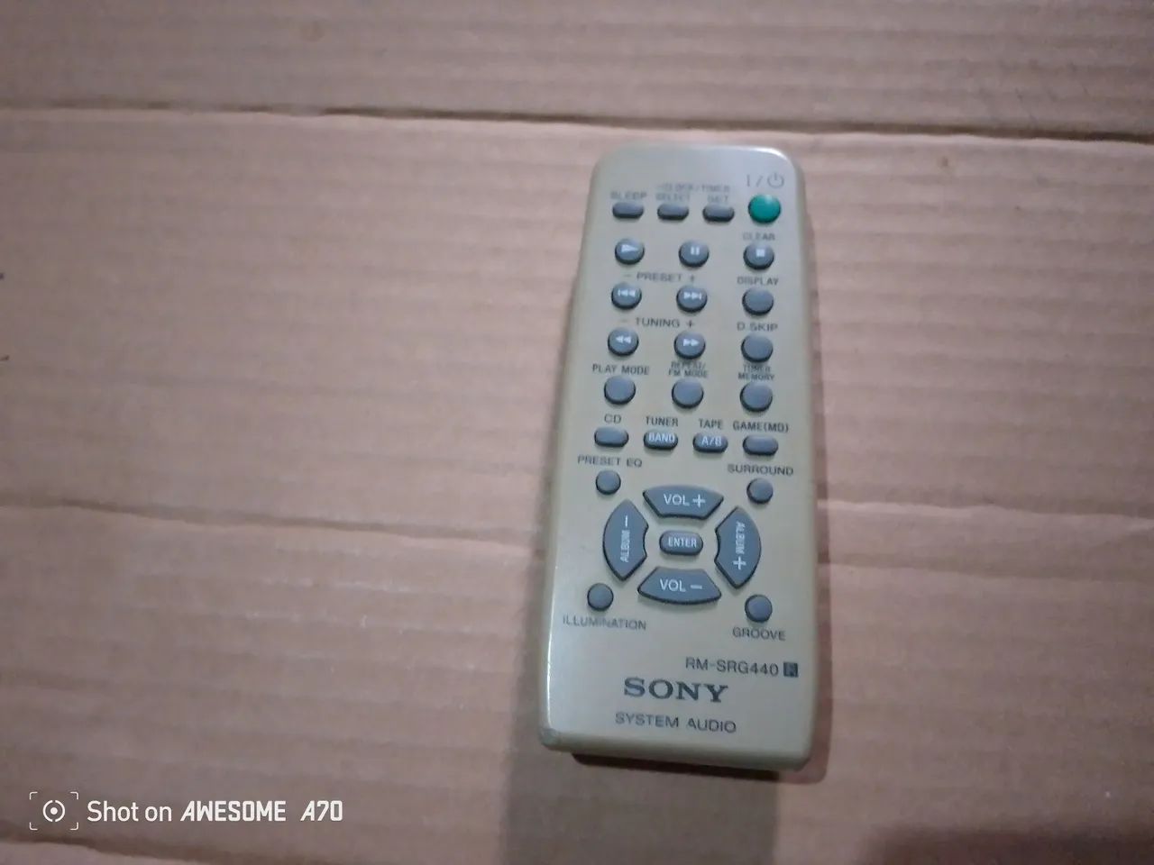 Controle Remoto Original Sony RM-SRG440 - Raro da sony