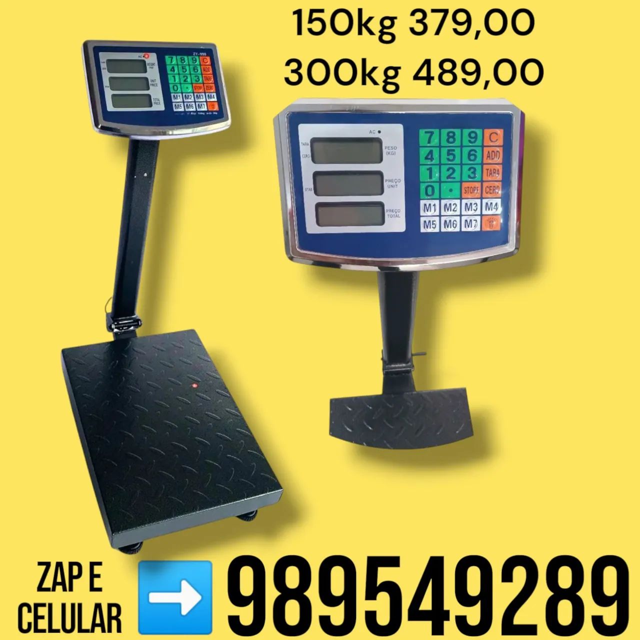Balança Digital Plataforma 150kg e 300kg
