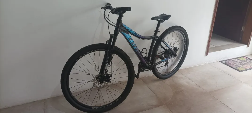BICICLETA 29 LOTUS ANGEL 21V PRETO/AZUL/ROSA
