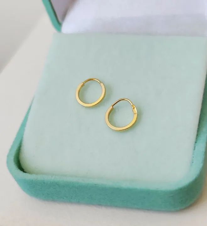 Argolinhas segundo furo Ouro 18k
