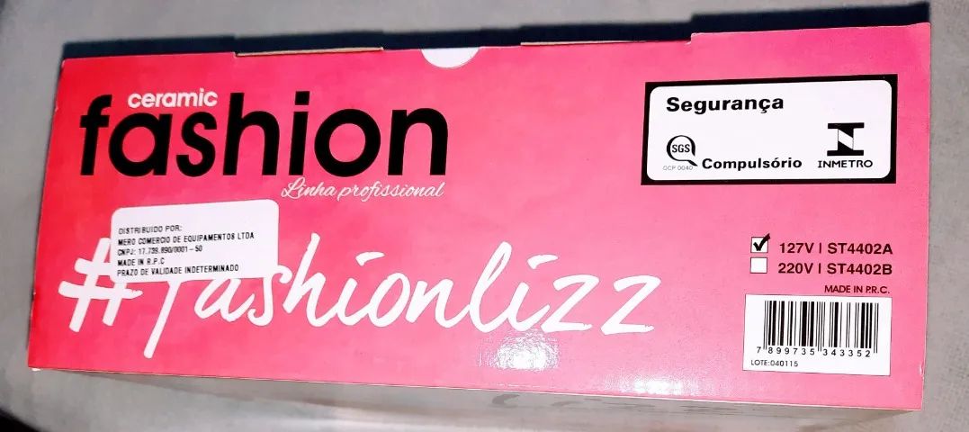 Secador de cabelo Profissional Lizz Fashion 2000W Red Forte Novo Sem Uso - Foto 2