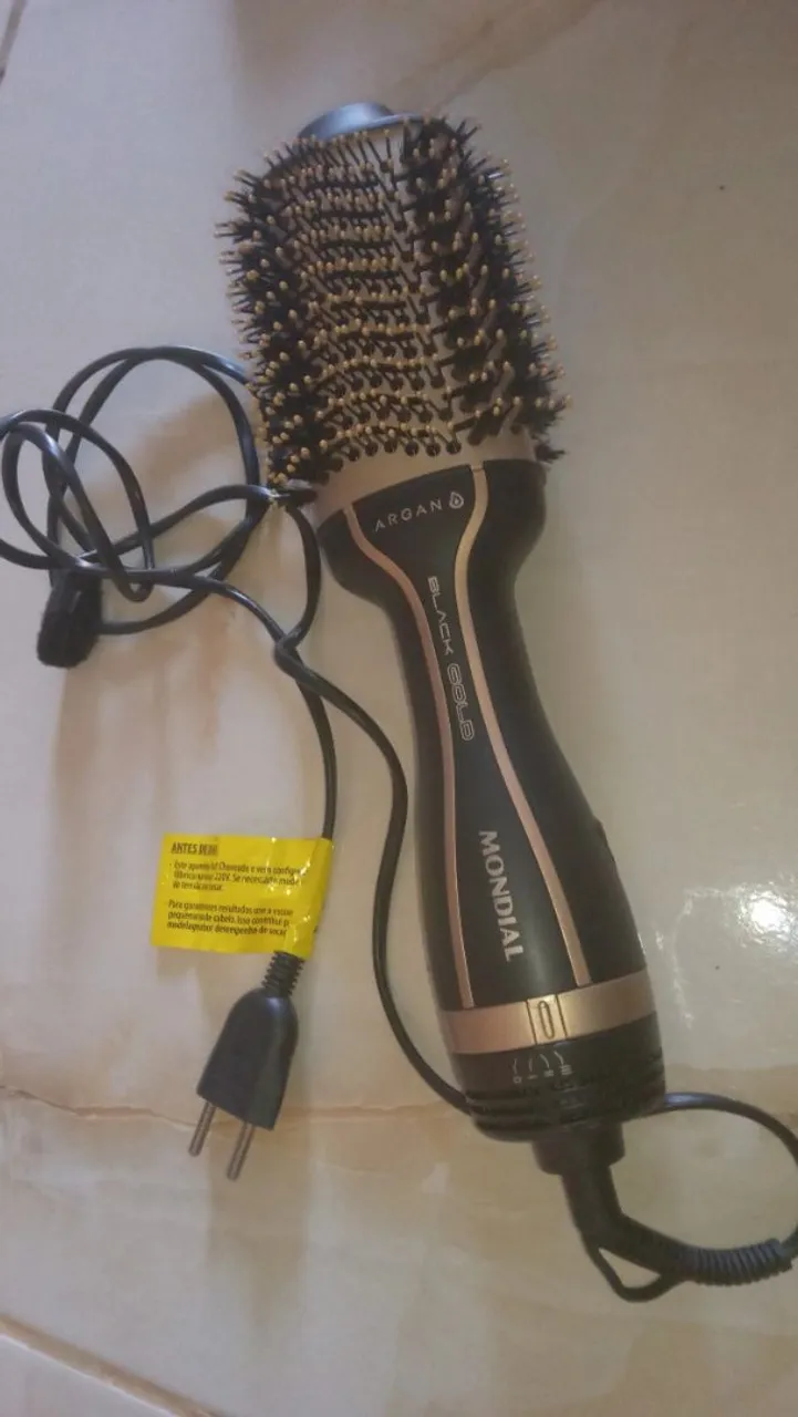 Escova Secadora Mondial Black Gold Argan