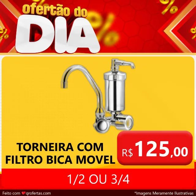 Torneira Giratoria com Filtro Bica Movel - - Foto 3