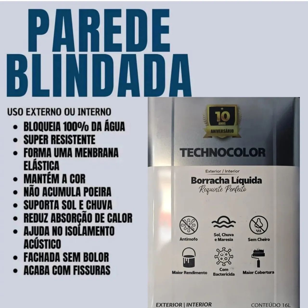 Borracha Líquida Techicolor - Solução Total para Microfissuras - Foto 3