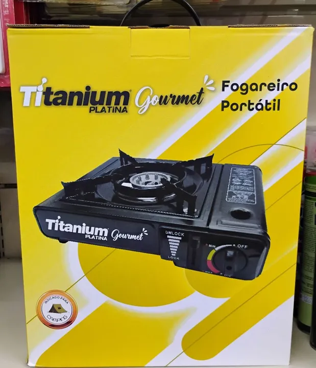 Fogareiro Titanium Gourmet Portátil - Novo