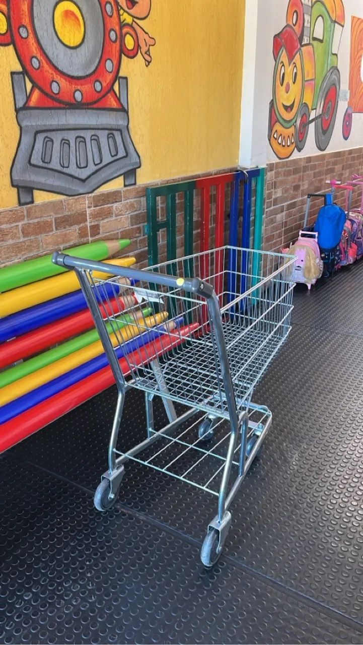 Carrinho de compras para supermercado 130L - Foto 2