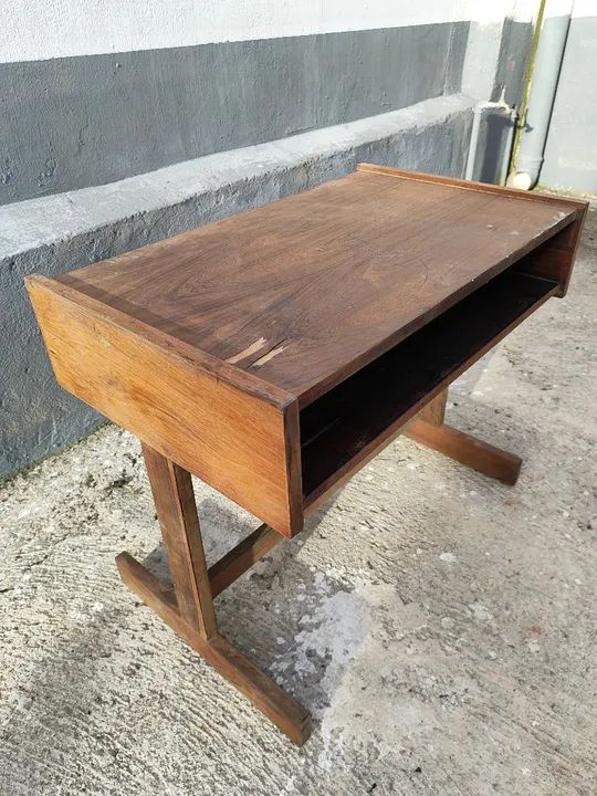 Mesa de apoio vintage anos 60 jacarandá 