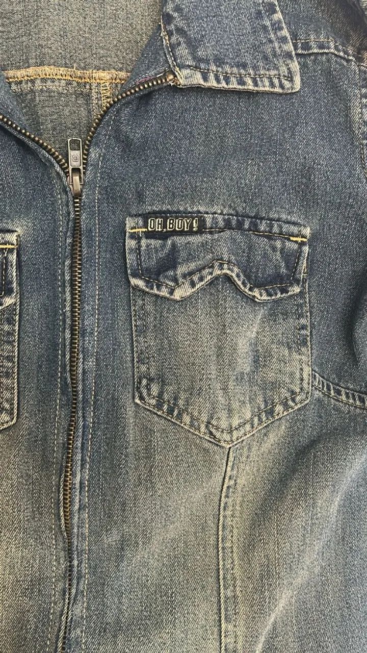 Vestido Jeans manga comprida marca oh boy - Foto 4