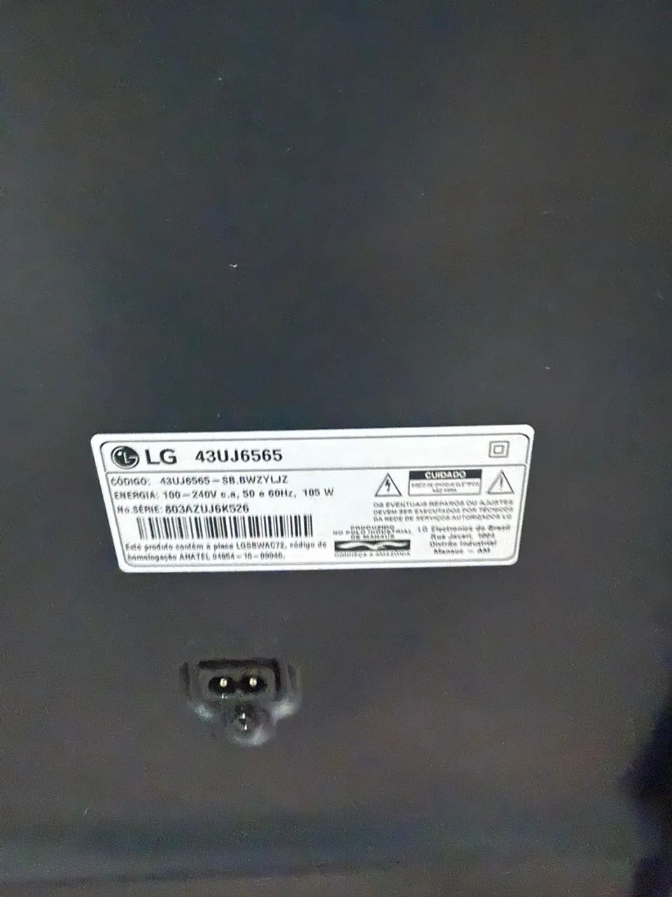 TV LED Full HD 43" modelo 43UJ6565, para tirar as peças - Foto 2