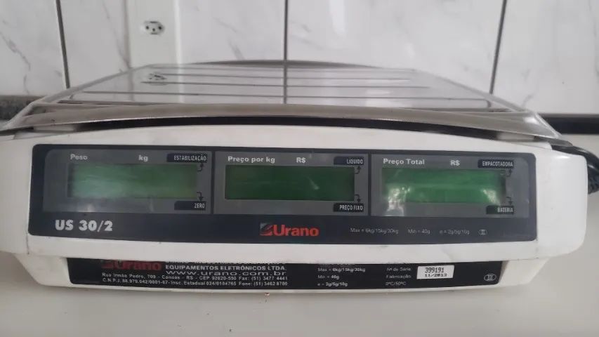Balança Profissional Urano 30kg Us 30/2 P/ Comércio C/ Fonte - Foto 3