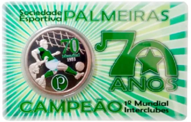 Moeda do palmeiras mundial 1951
