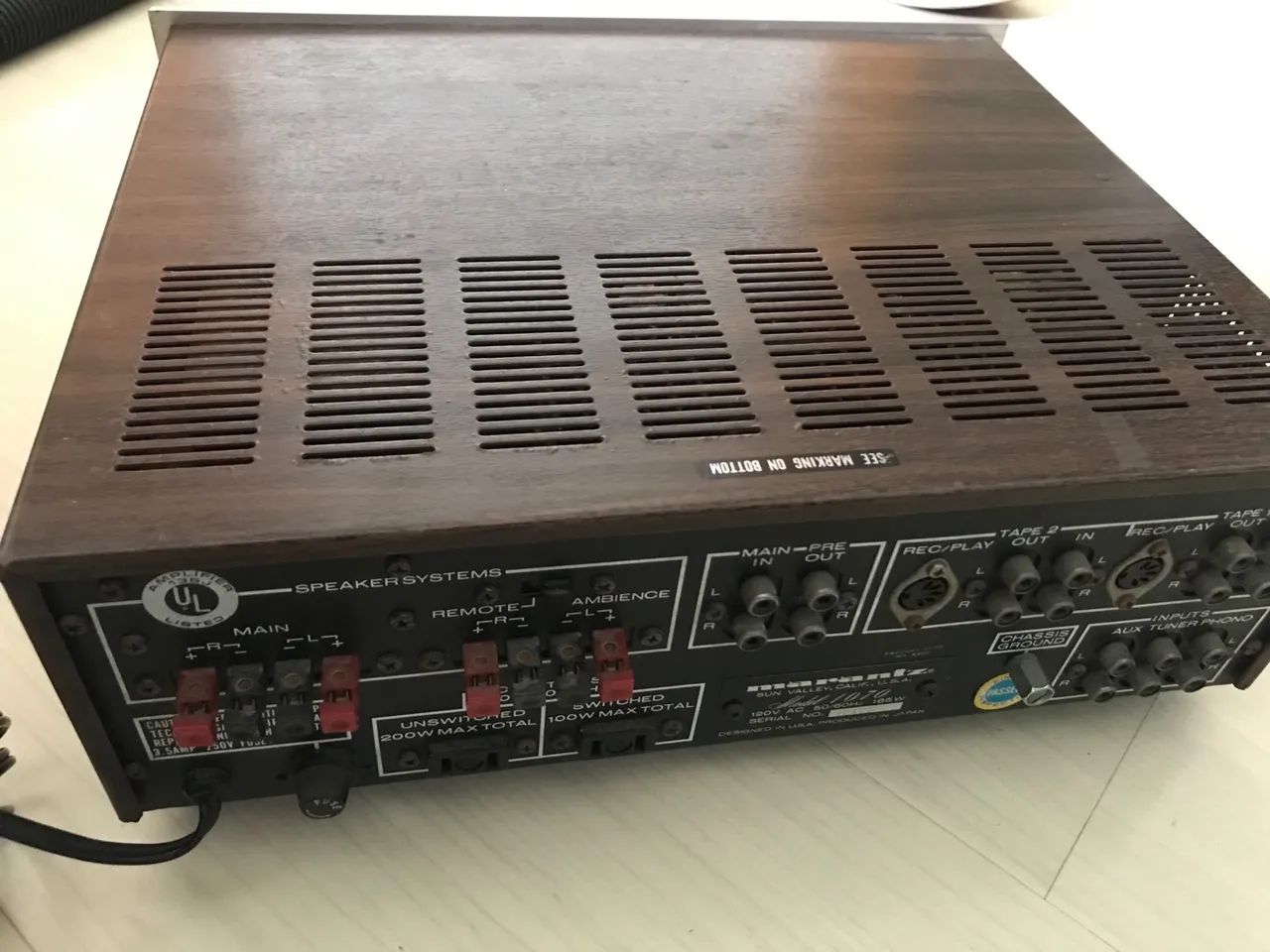 Amplificador Marantz 1070 Estéreo - Console - Equipamentos e
