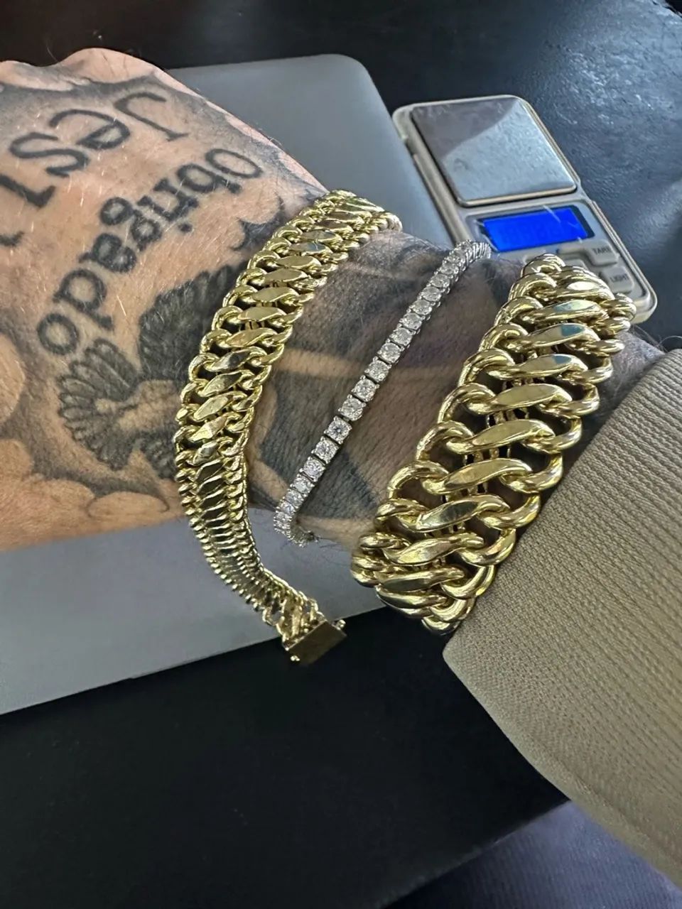    Pulseira de ouro 18k nova 25.62g certificado garantia loja física  - Foto 3