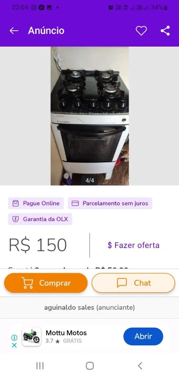 Limpeza desentupimento em fogão limpeza geral - Foto 4