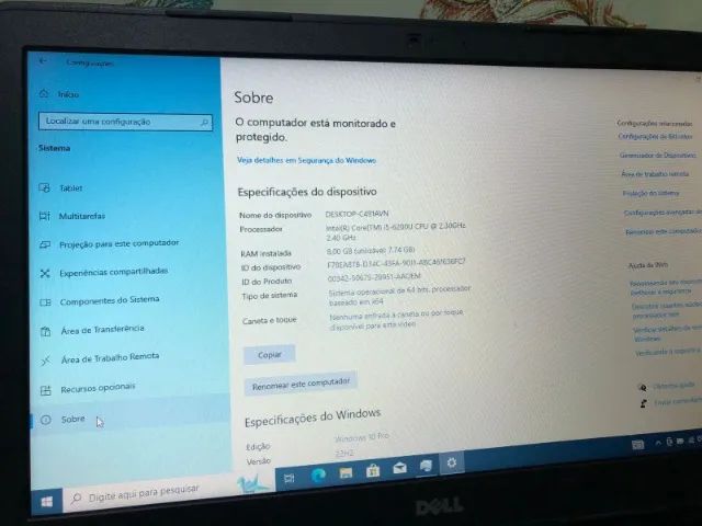 Notebook Dell 3470 Core i5 6ª Ger. RAM 8GB SSD 240GB - Foto 4