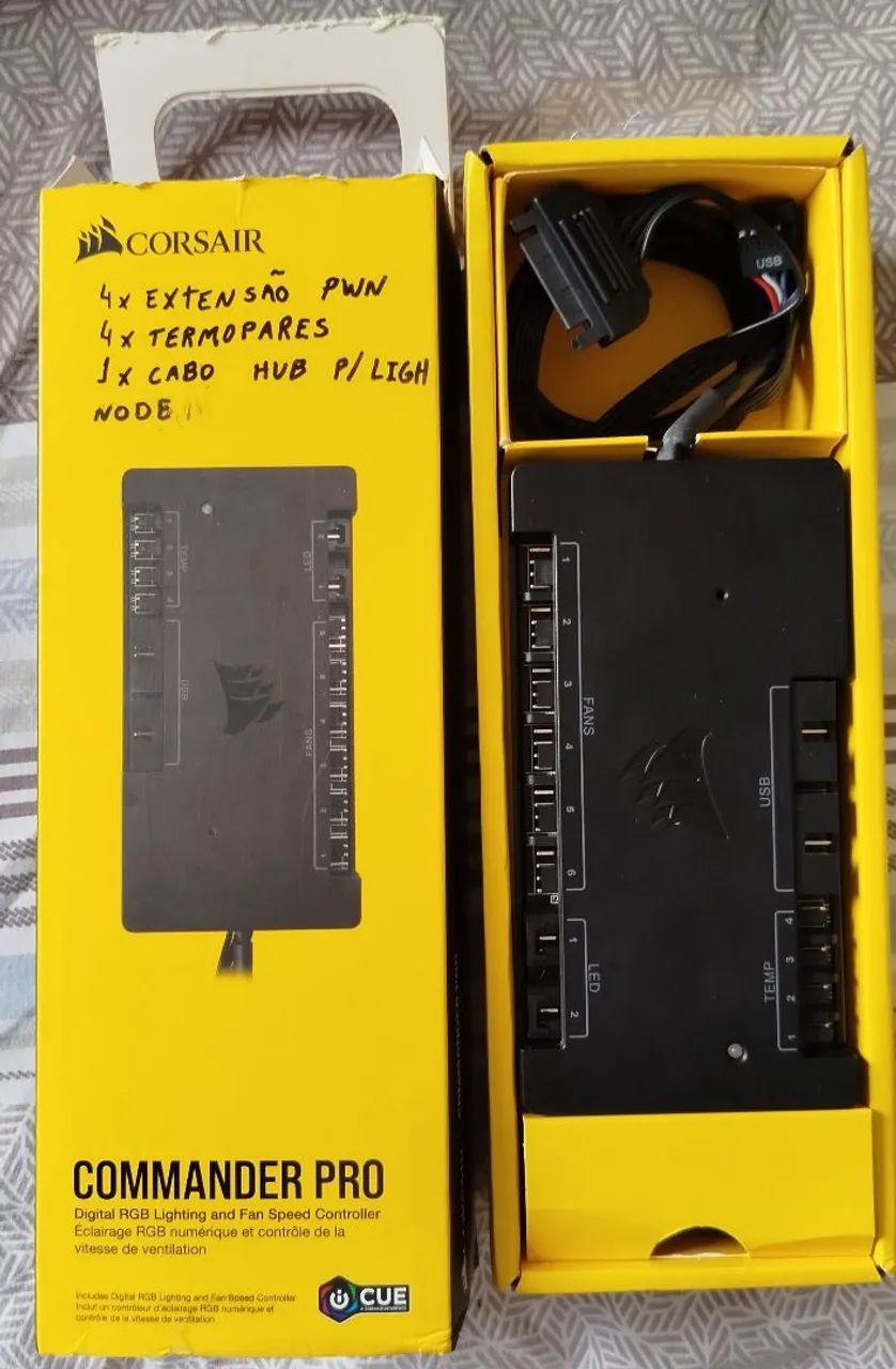 Corsair Commander Pro - Controle de Coolers Temperatura e RGB