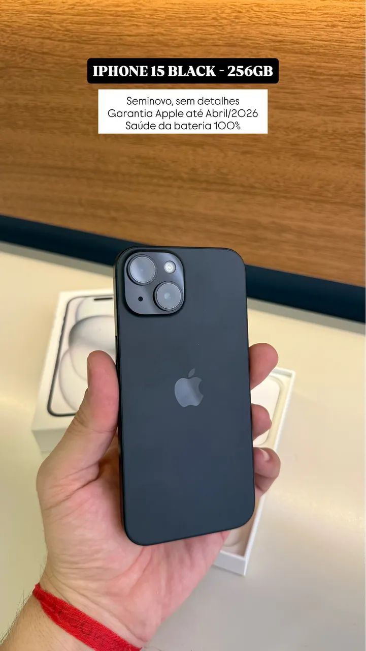 iPhone 15 ブラック 本体 Apple iPhone 15 (256 GB) — Preto | Amazon.com.br