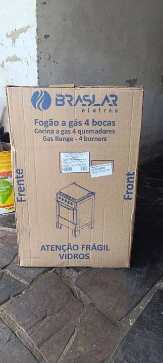 Fogão a Gás 4 Bocas Braslar - Novo