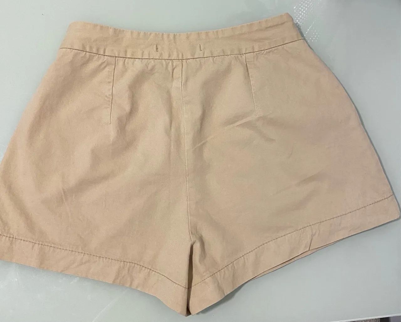 Shorts Feminino Bege