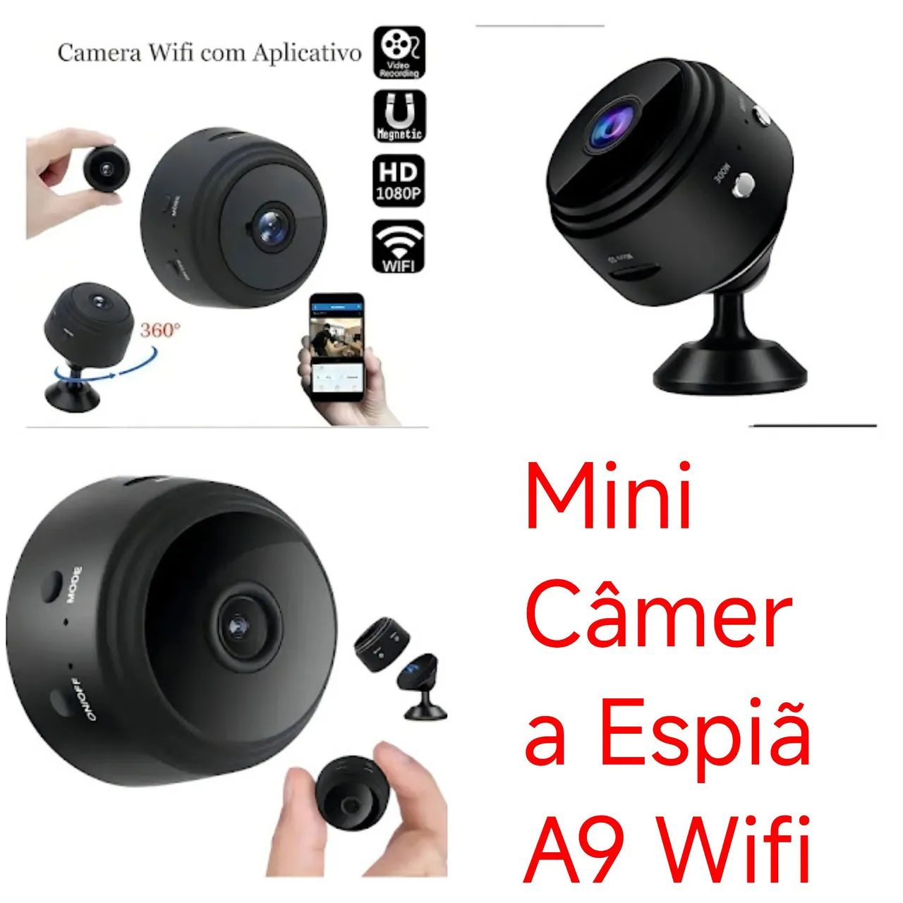 Mini Câmera Espiã A9 Wifi