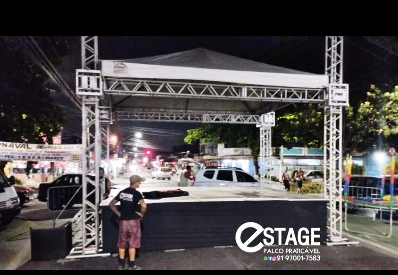 Palco para eventos - Estrutura de alumínio