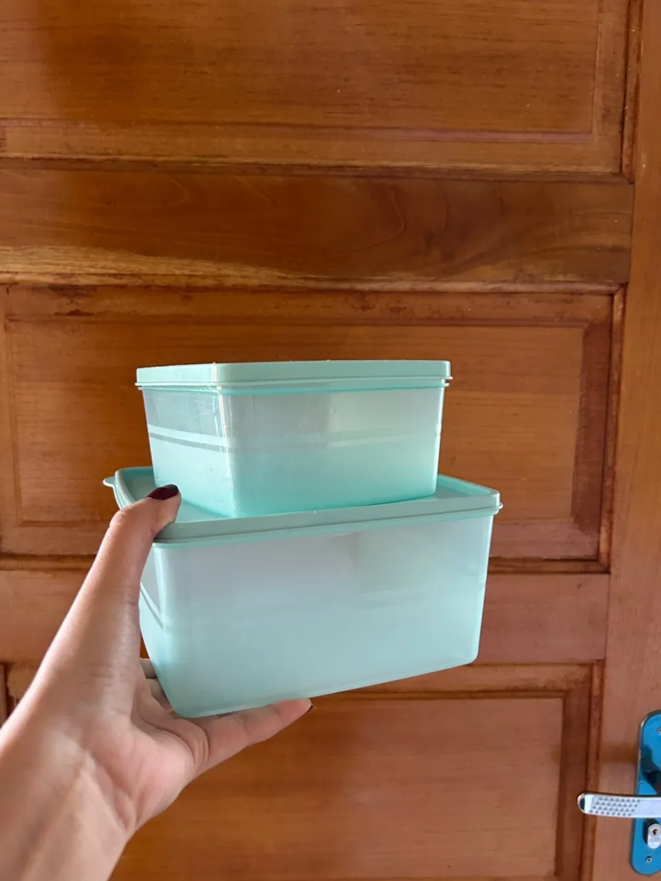 Potes de plástico para cozinha