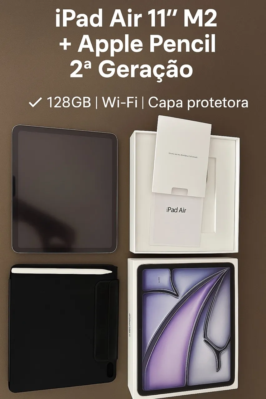 iPad Air 11" M2 + Apple Pencil 2ª Geração 128GB